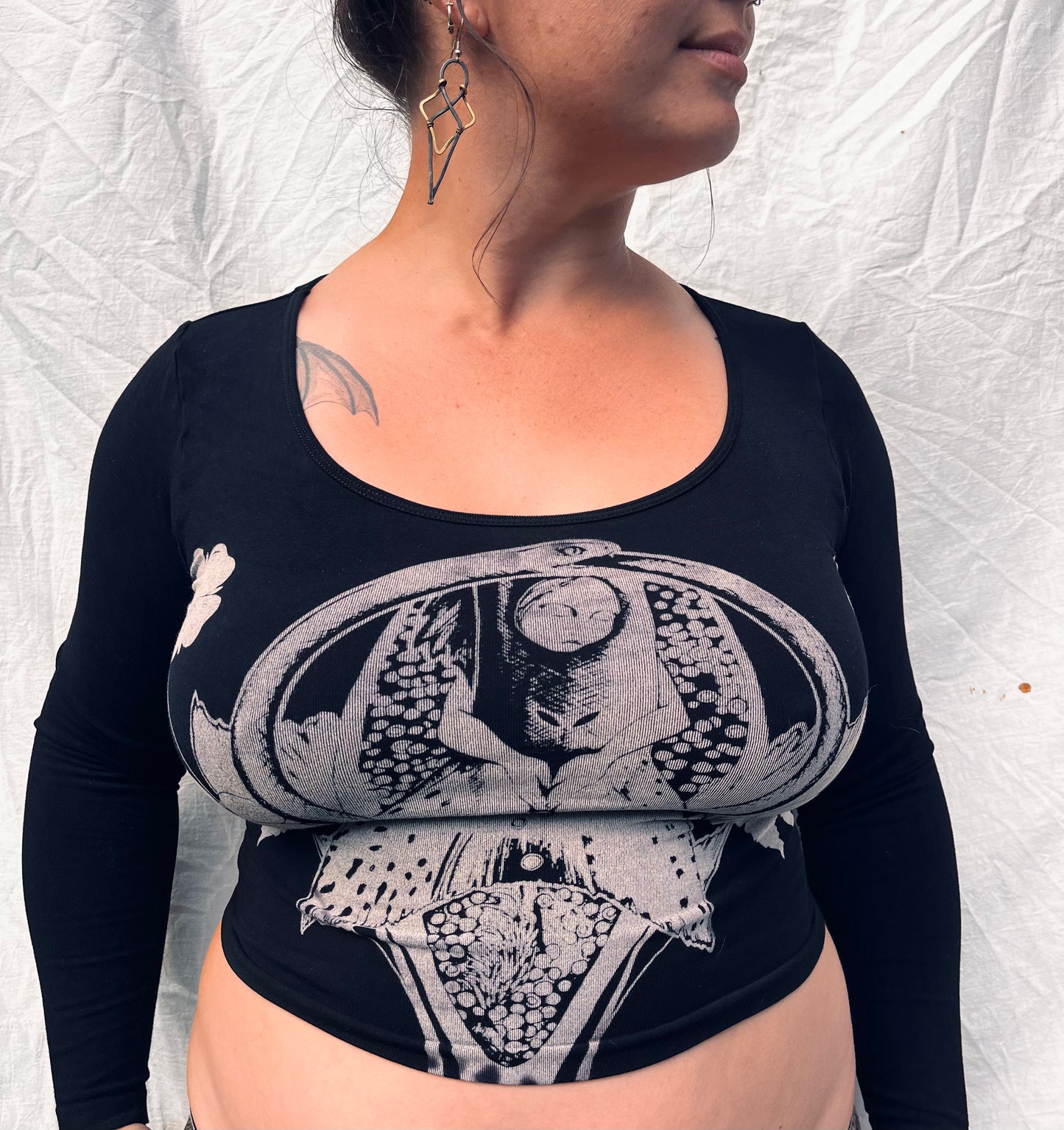 fishing cycles scoop neck top