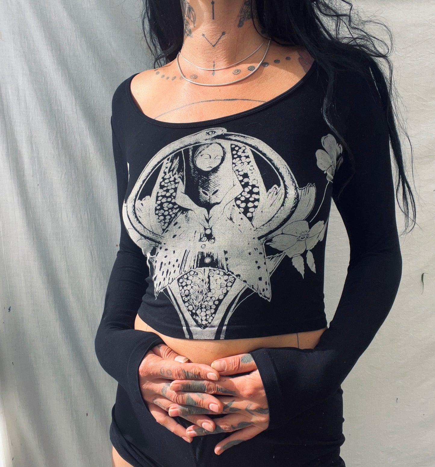 fishing cycles scoop neck top