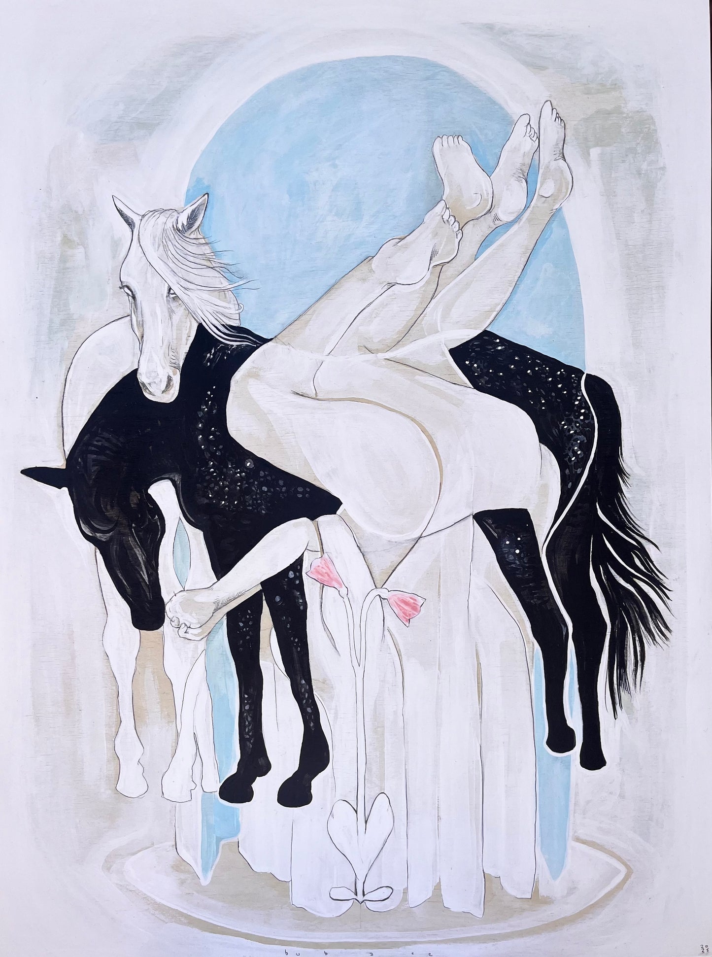 horses of the clootie tree ~five print pack~