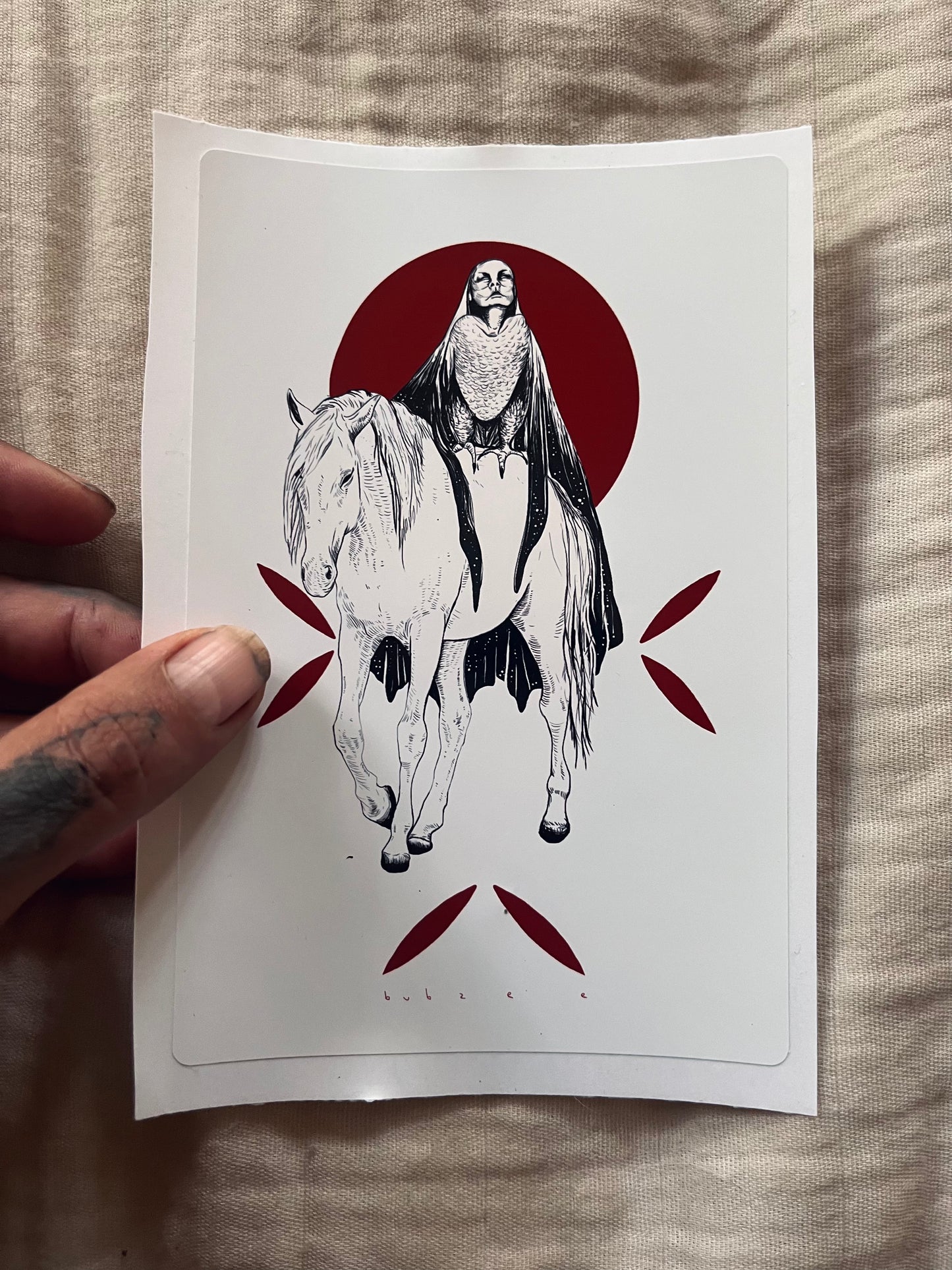 horse and her nightwalker sticker