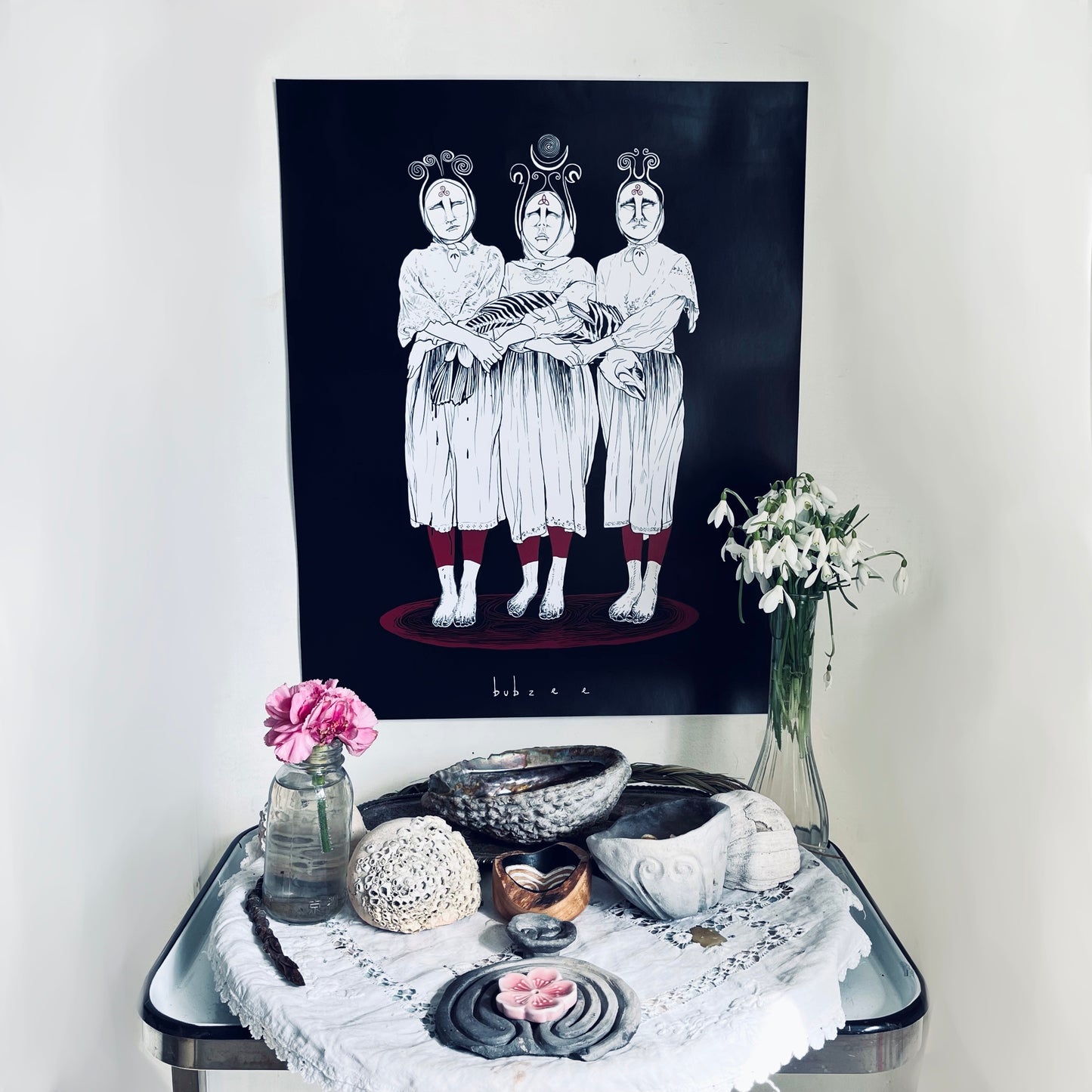 triskelion fated maidens poster / print