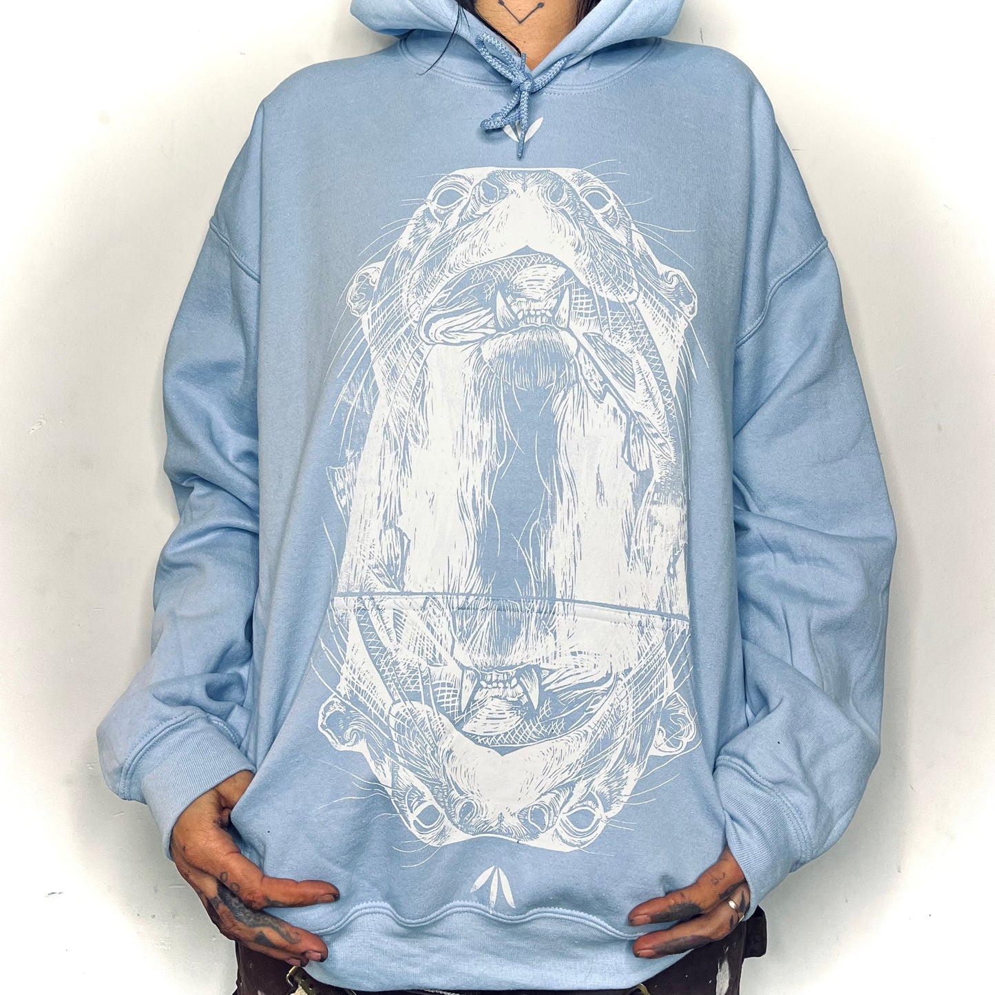sea blue hoodie series