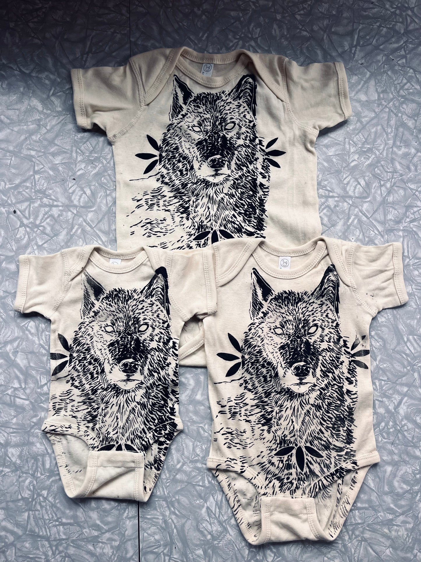 baby wolf baby onesies