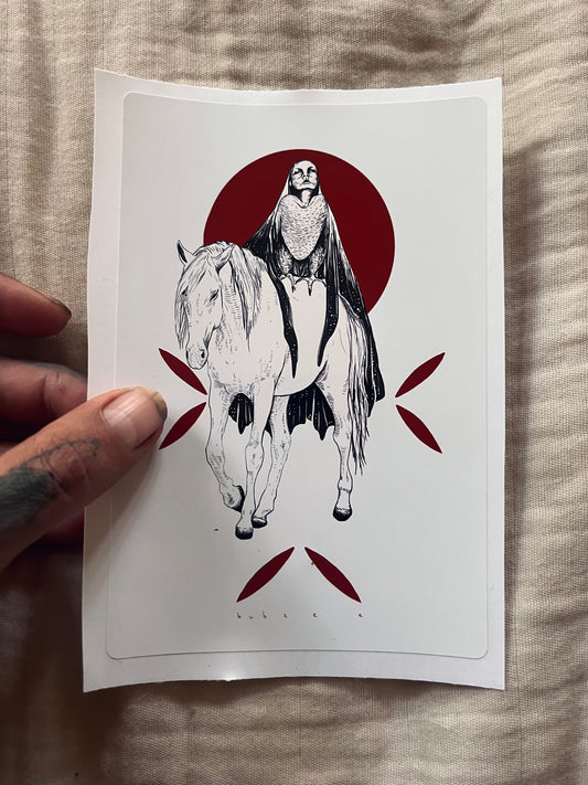 horse and her nightwalker sticker